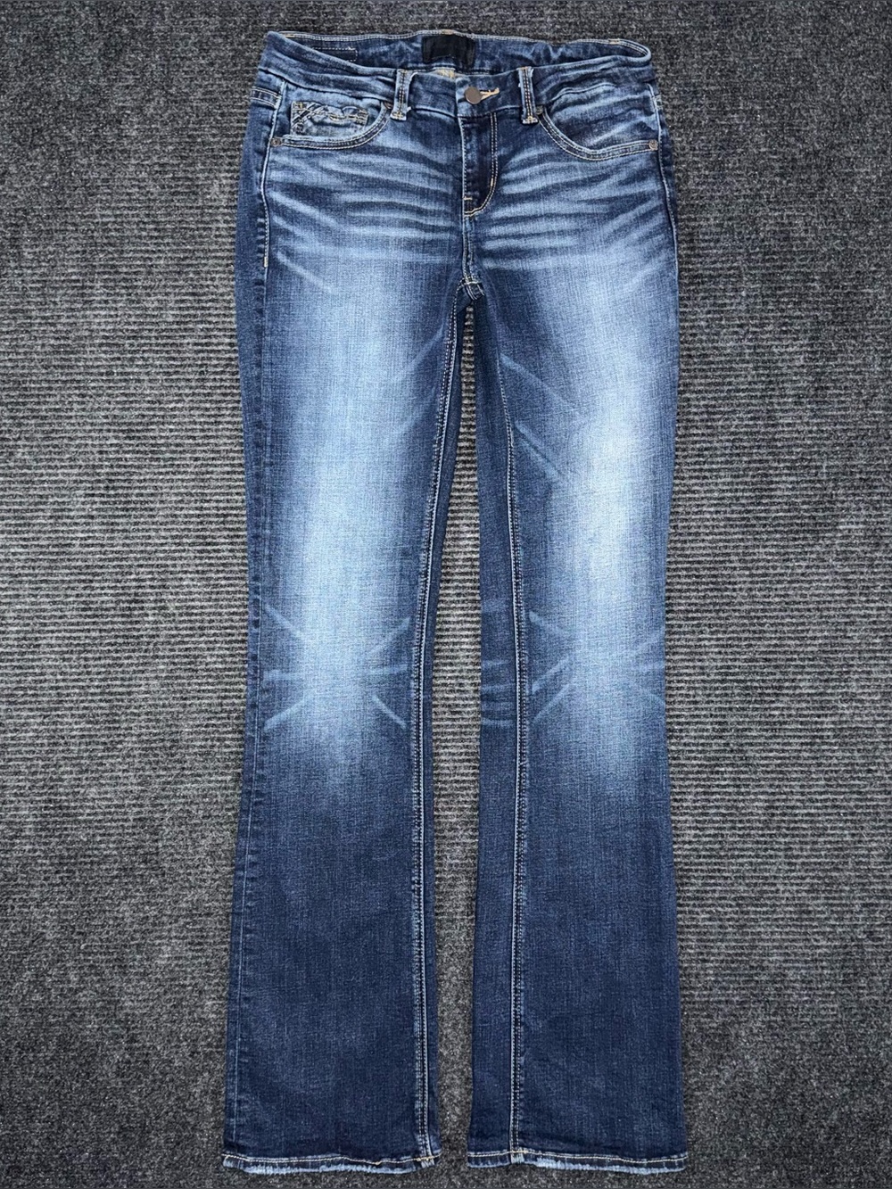 Buckle Black Fit No 53 Bootcut Stretch Jeans 28 x 34 LONG BBW2914 Dark Wash